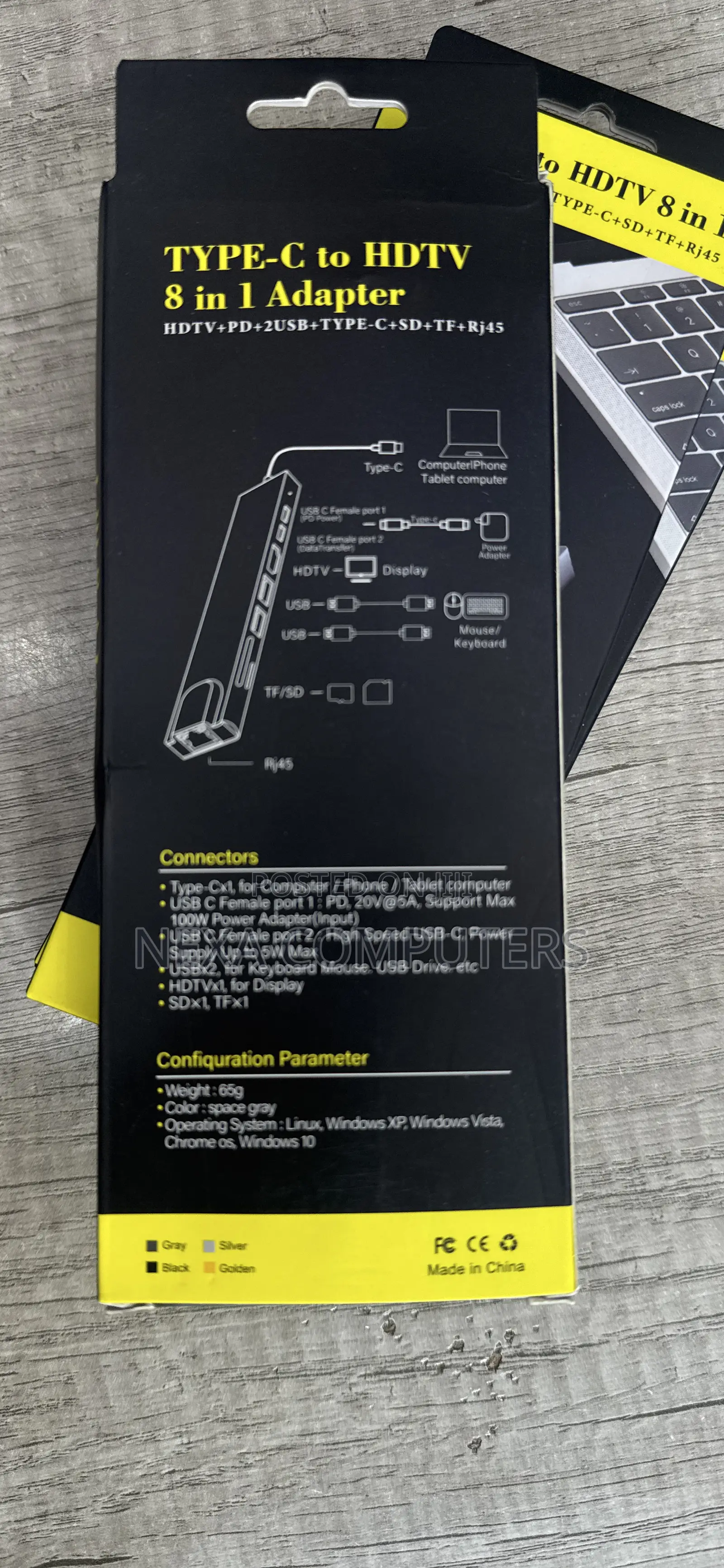 Type C to HDTV 8 in 1