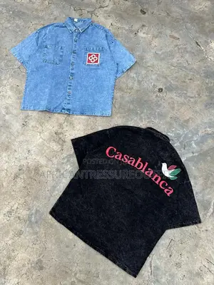 Casablanca Demin Tshirt Streetwear Collection Available