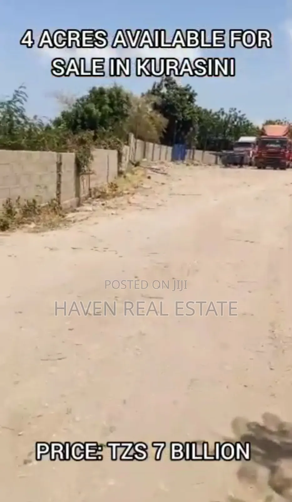 4 Acres Plot for Sale at Kurasini