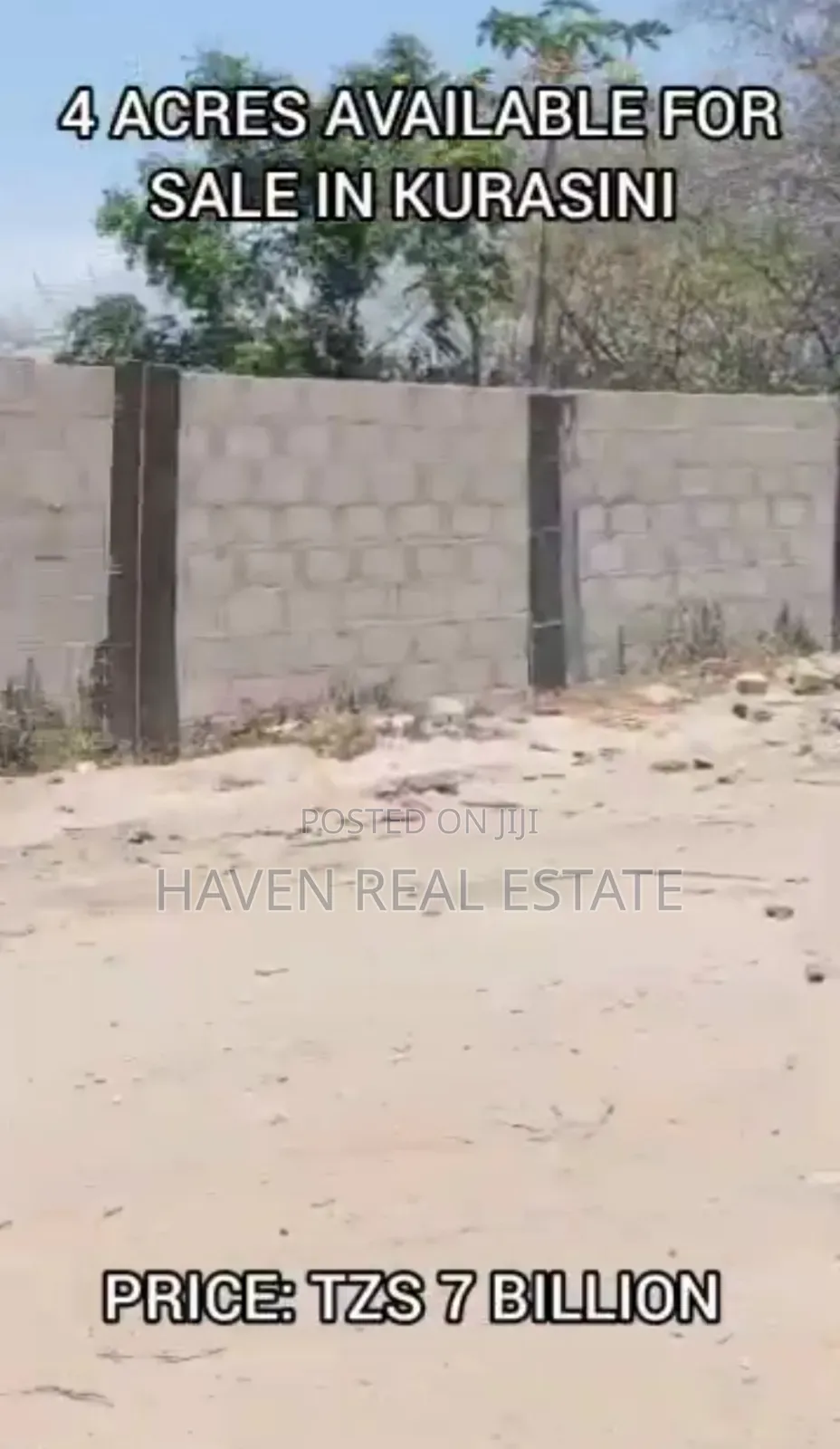 4 Acres Plot for Sale at Kurasini