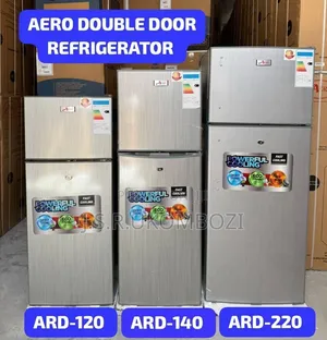 *Aero Double Door Refrigerator 120l (Ard-120blk