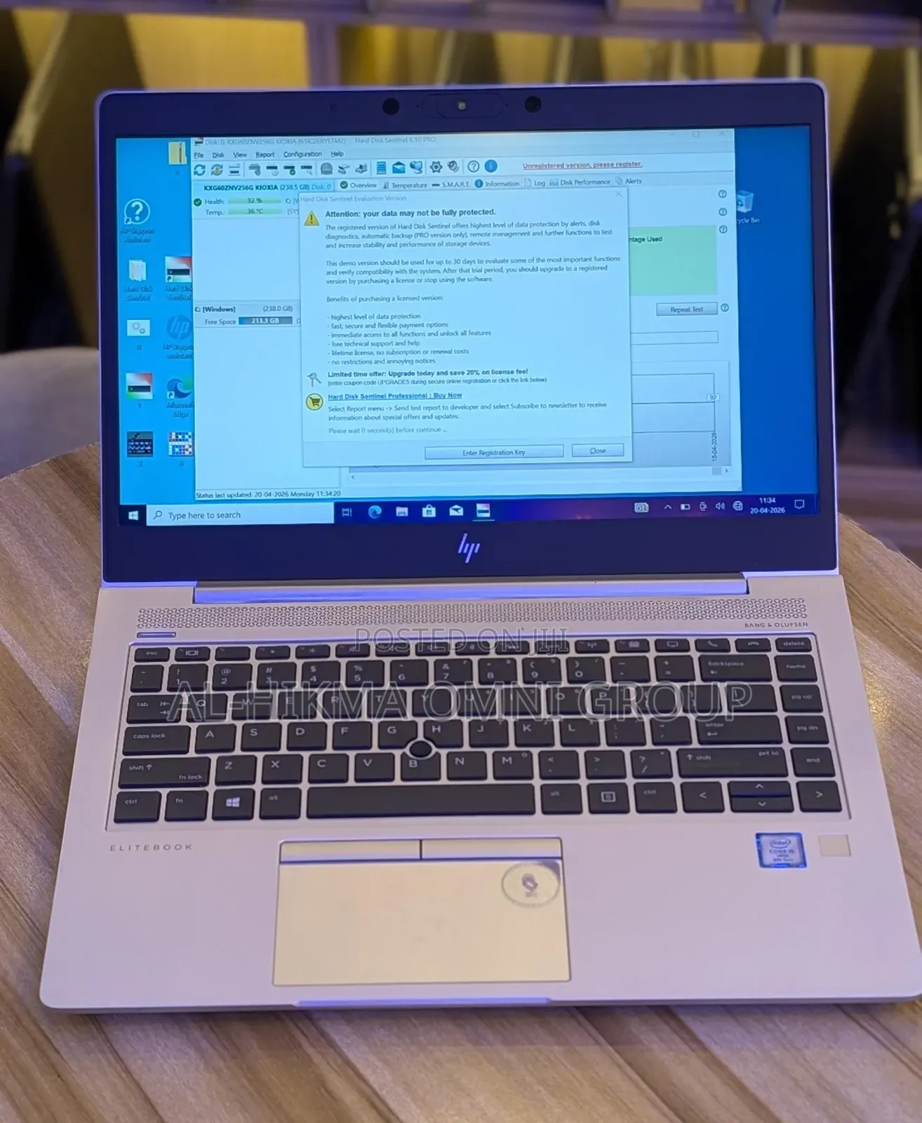 Laptop HP EliteBook 840 G6 8GB Intel Core i5 SSD 256GB