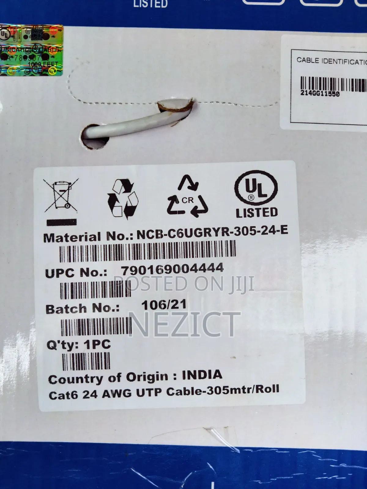 D-Link Category 6 (Cat6) Utp Networking Cable.