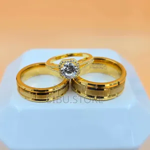 Wedding Set of Rings, Gold