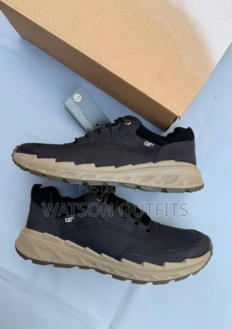 Men's Leather Shoes Caterpillar or Cat Branded Materials Totally Best