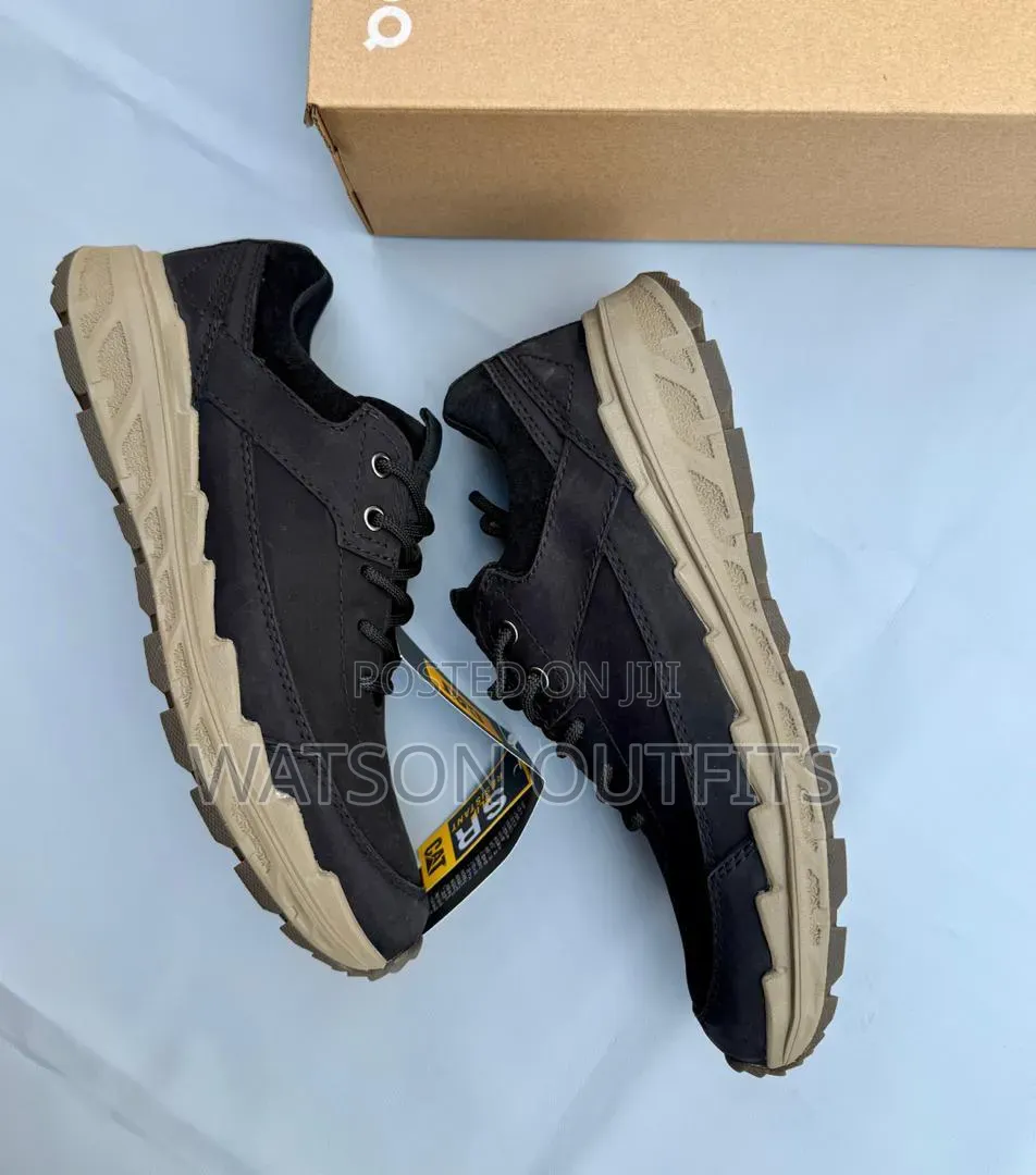 Men's Leather Shoes Caterpillar or Cat Branded Materials Totally Best