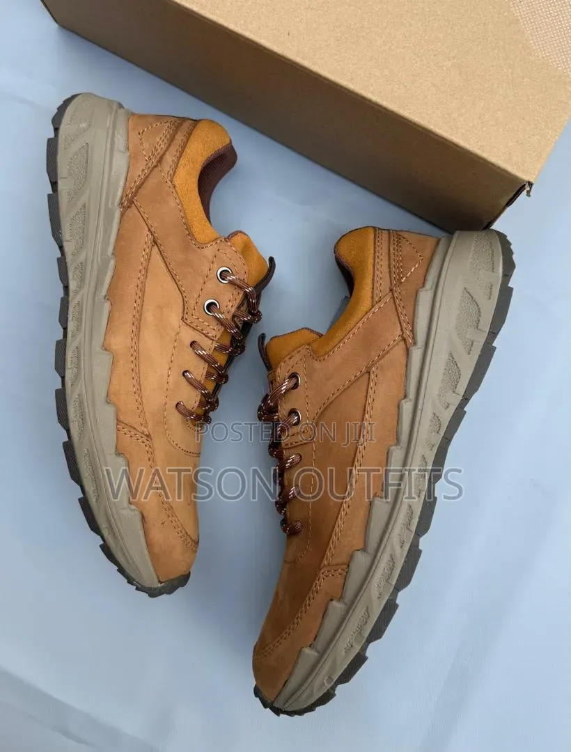 Men's Leather Shoes Caterpillar or Cat Branded Materials Totally Best