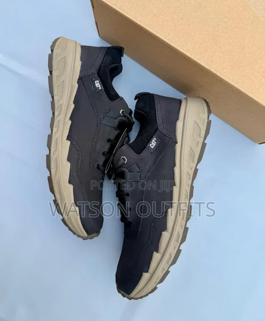 Men's Leather Shoes Caterpillar or Cat Branded Materials Totally Best