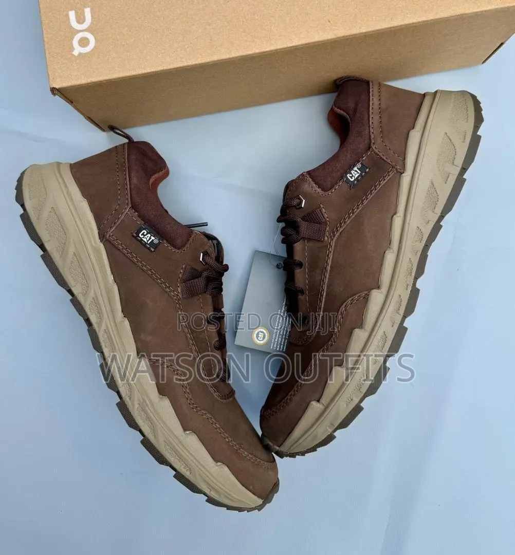 Men's Leather Shoes Caterpillar or Cat Branded Materials Totally Best