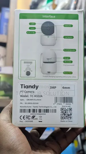 Tiandy Indoor Smart Security Camera