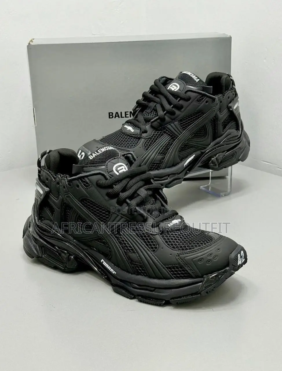 Balenciaga Runner Panelled Design of Mesh and Nylon Collection