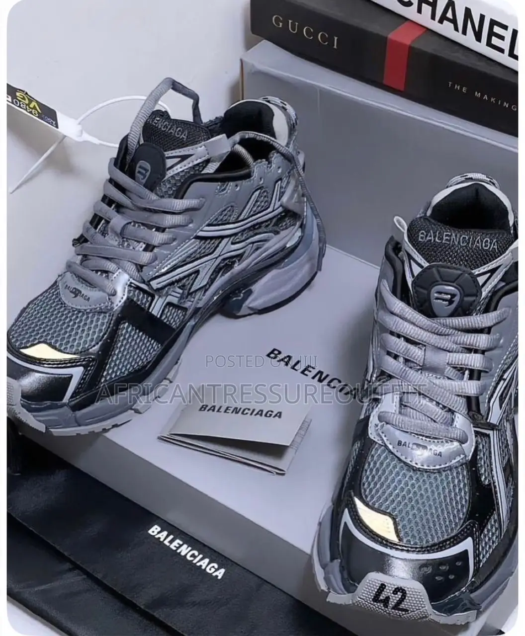 Balenciaga Runner Panelled Design of Mesh and Nylon Collection