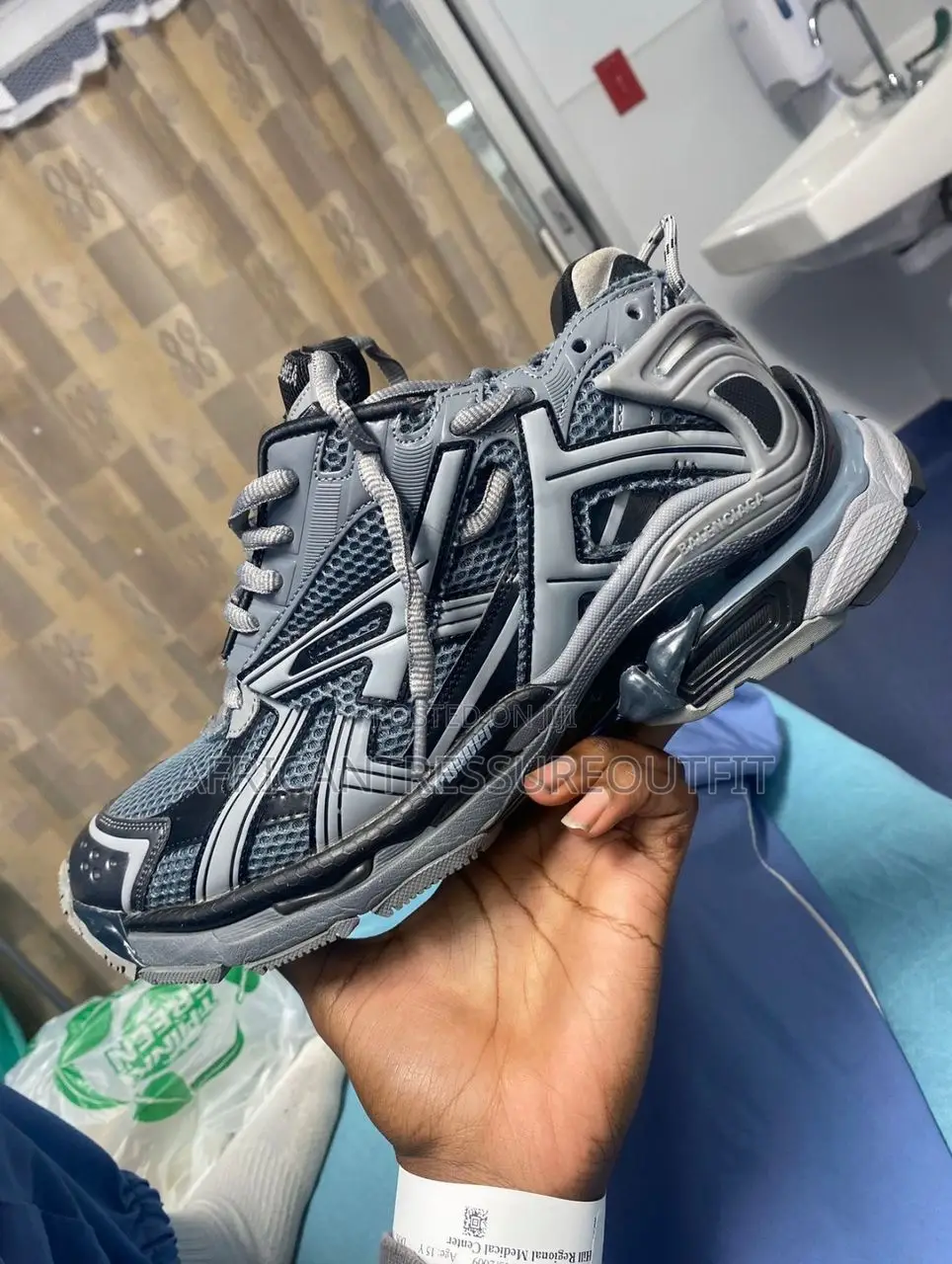 Balenciaga Runner Panelled Design of Mesh and Nylon Collection