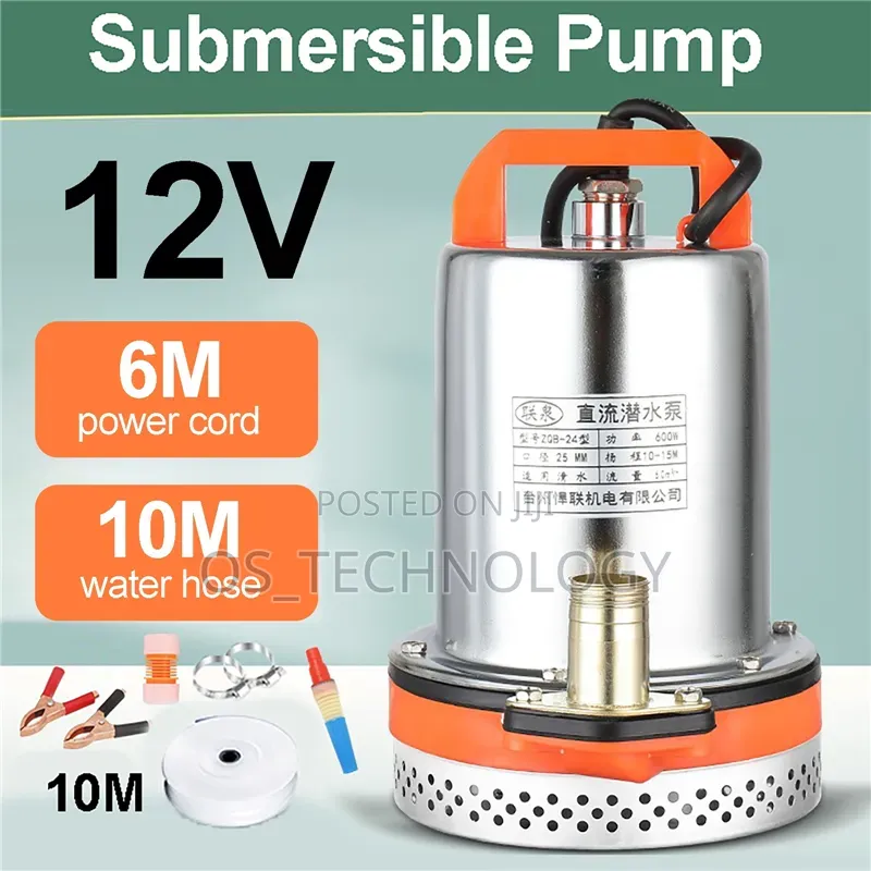 Original Submersible Pump 12v 180w,Pia Unawezakuitumia Kwa Sola 18v