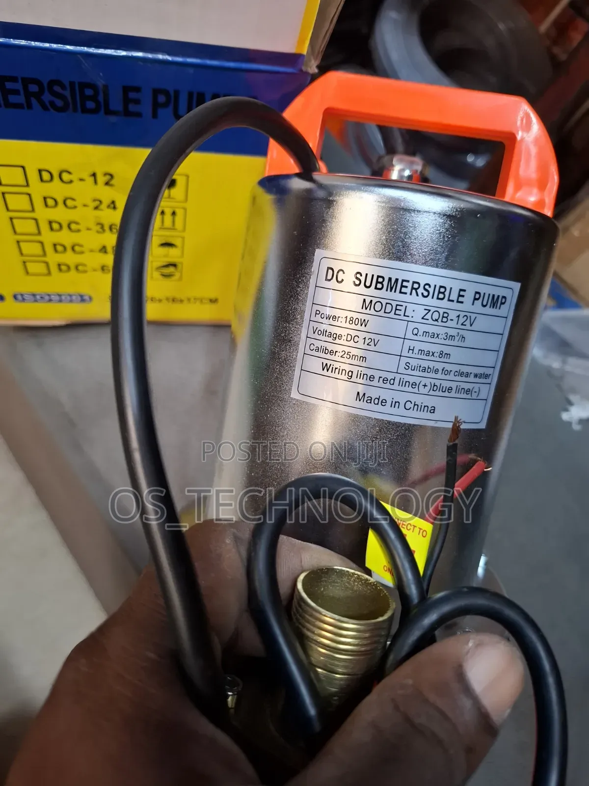 Original Submersible Pump 12v 180w,Pia Unawezakuitumia Kwa Sola 18v