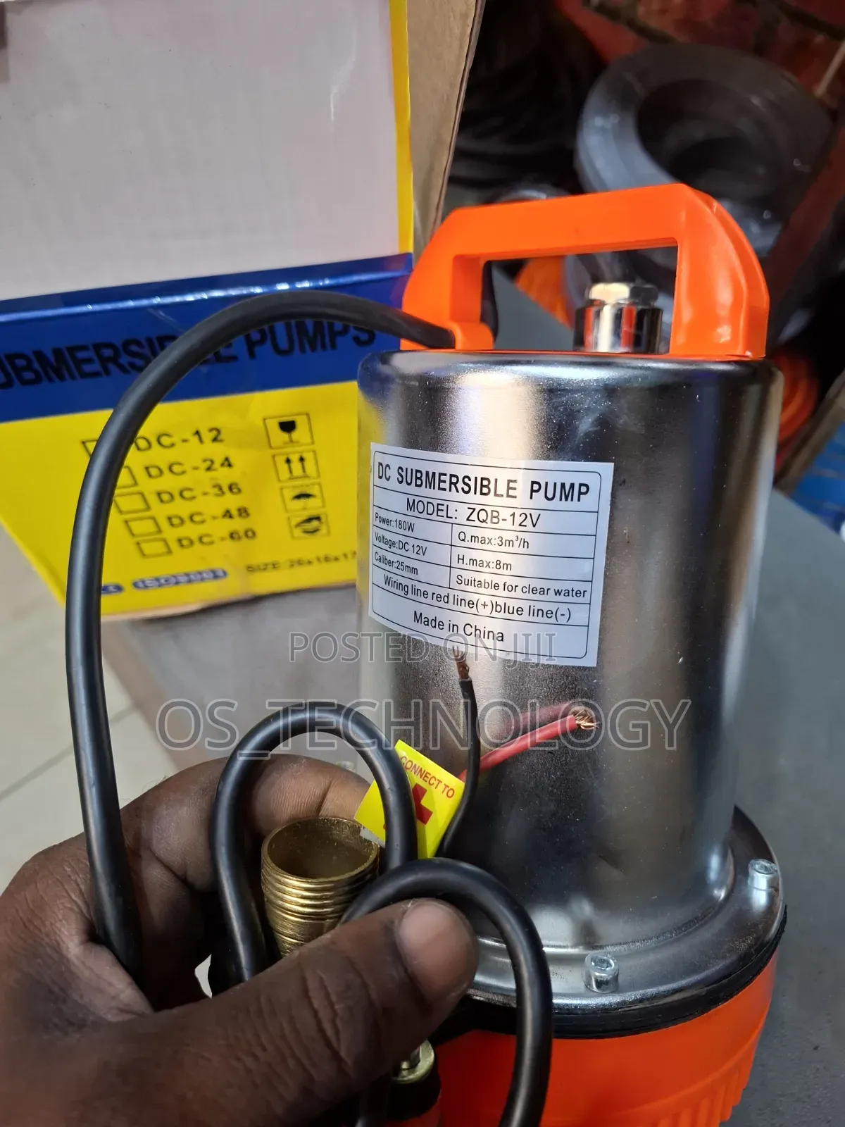 Original Submersible Pump 12v 180w,Pia Unawezakuitumia Kwa Sola 18v