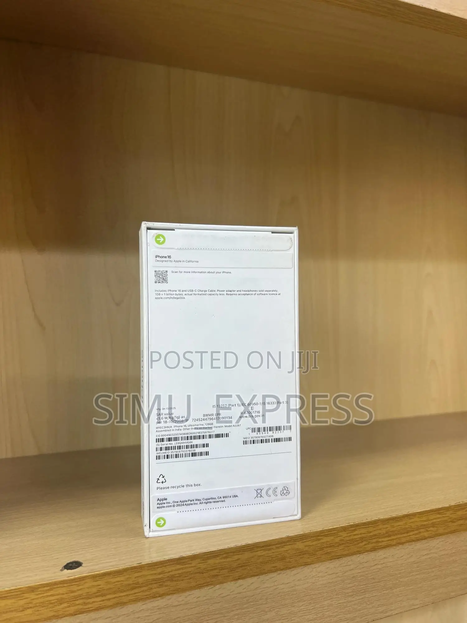 New Apple iPhone 16 256 GB