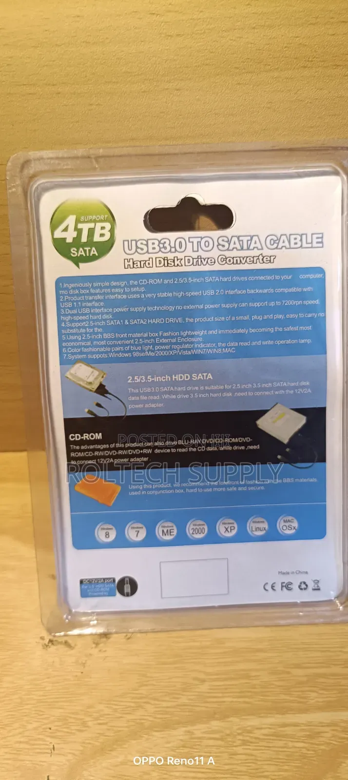 Inclosure HDD Sata Cable 3.0