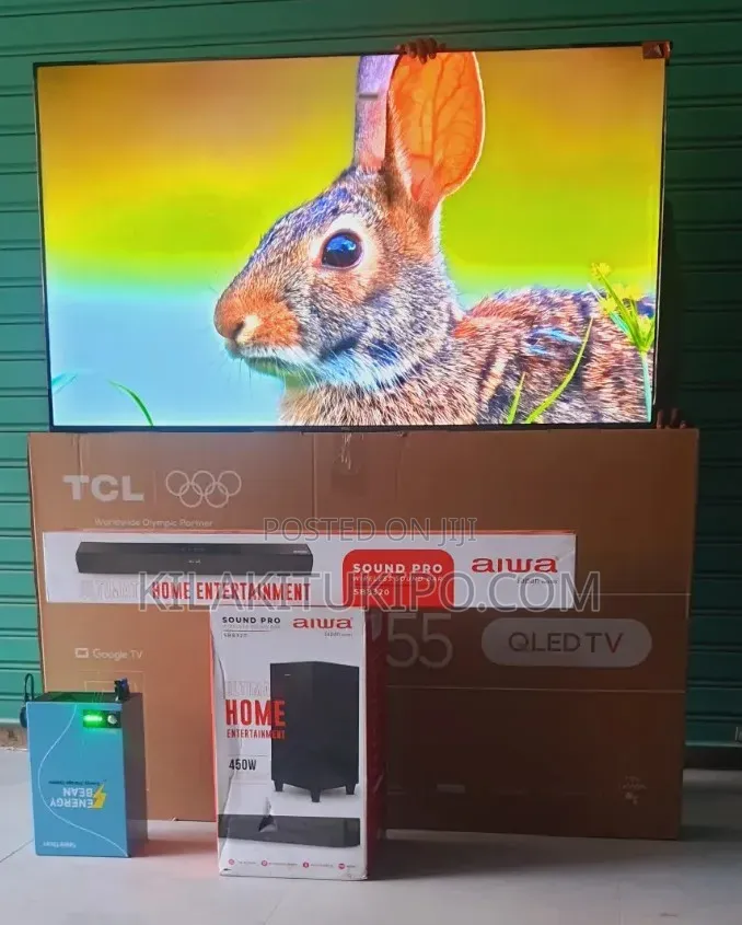 TCL 55" Qled Tv With Aiwa Sound Bar