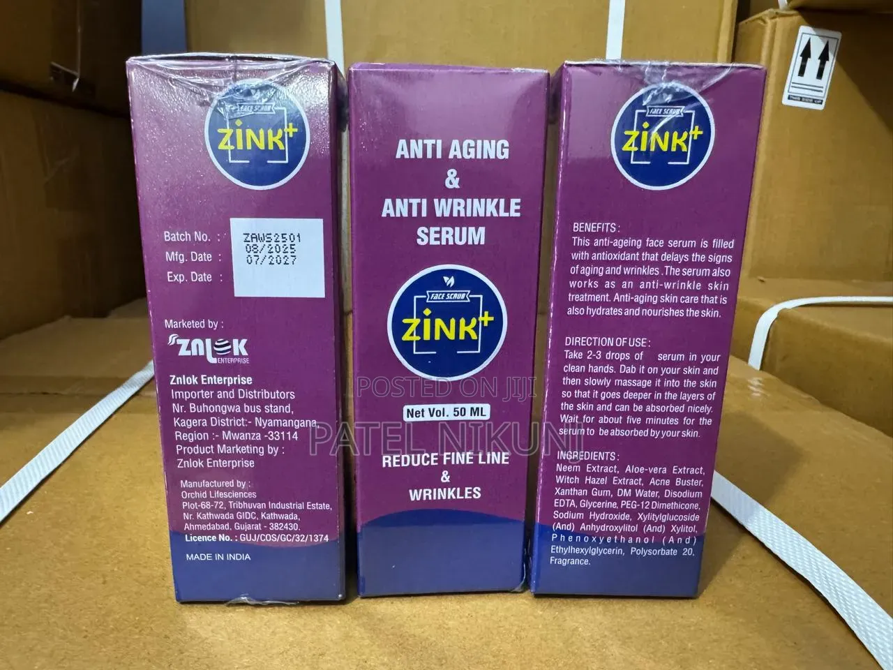 Zink+ Anti Aging and Anti Wrinkle Face Serum