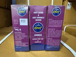 Zink+ Anti Aging and Anti Wrinkle Face Serum