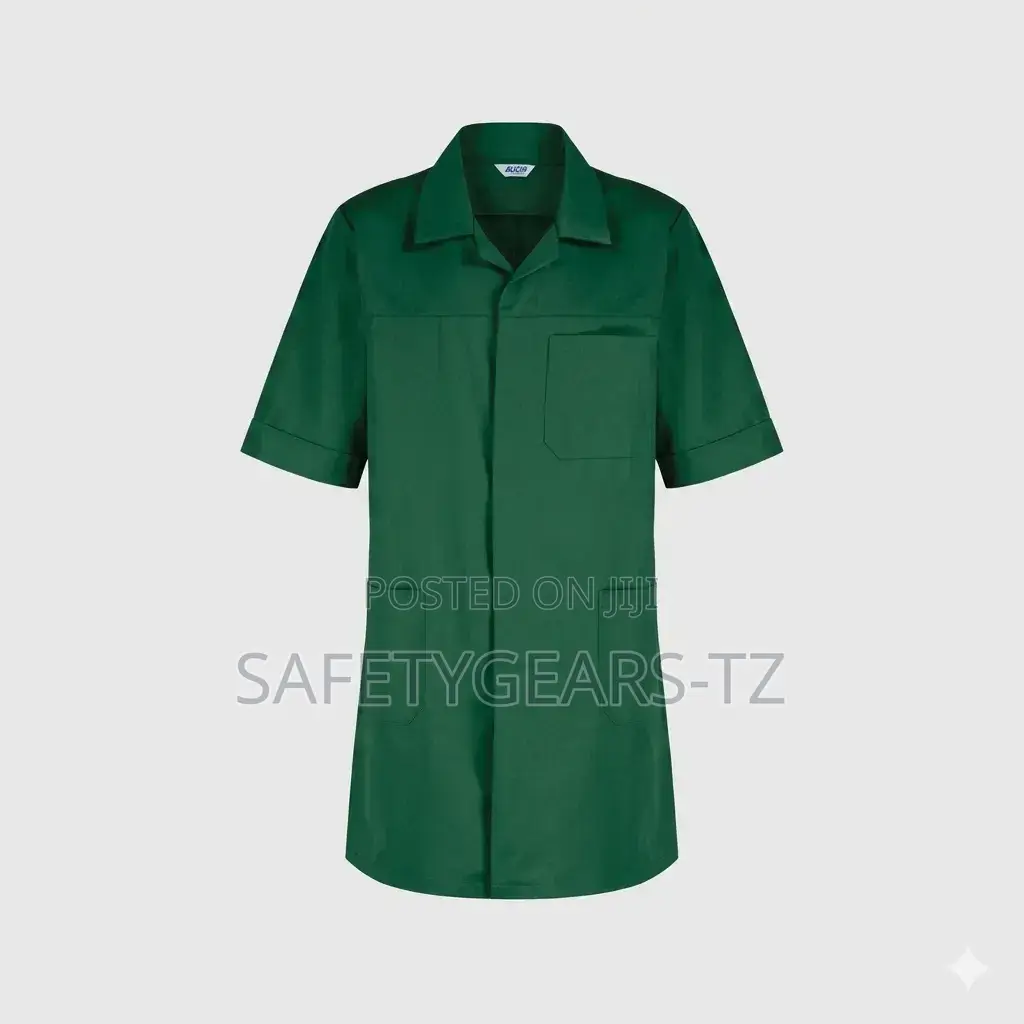 Green Polyester Dust Coat