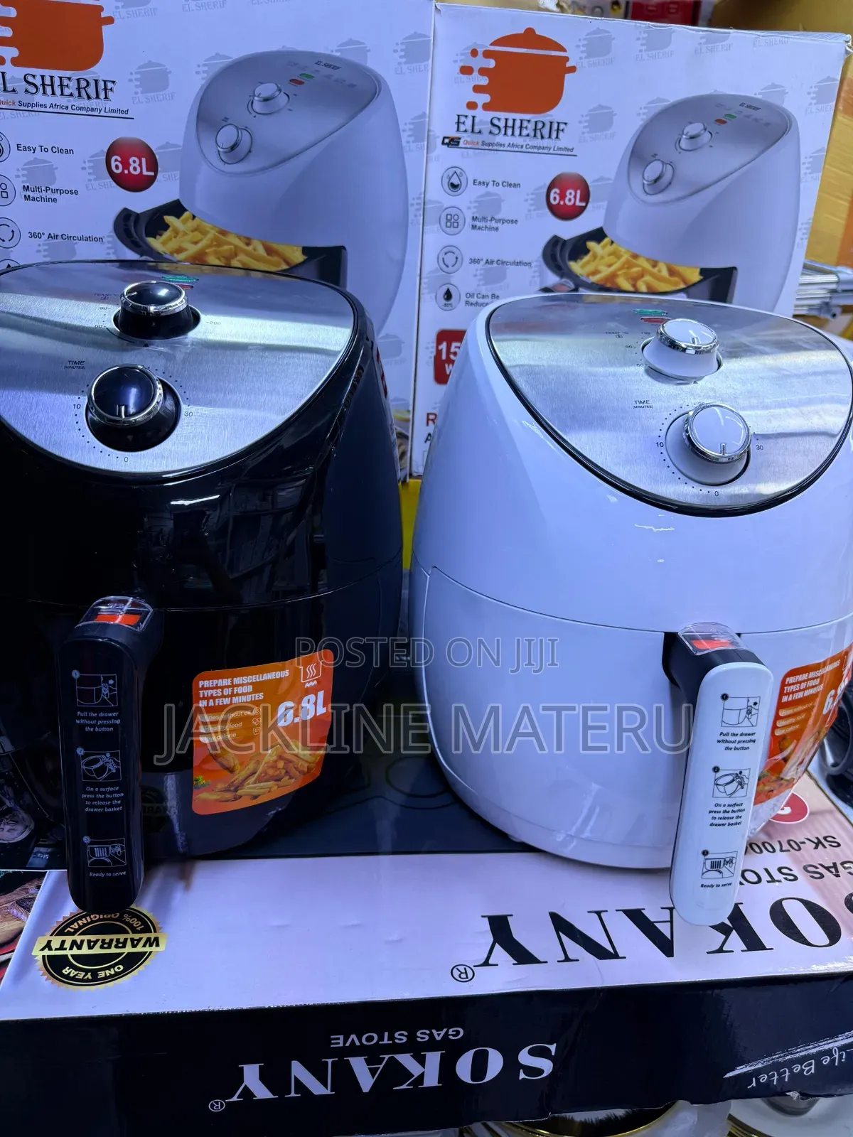 Airfryer 6.8litre El Sherif High Quality