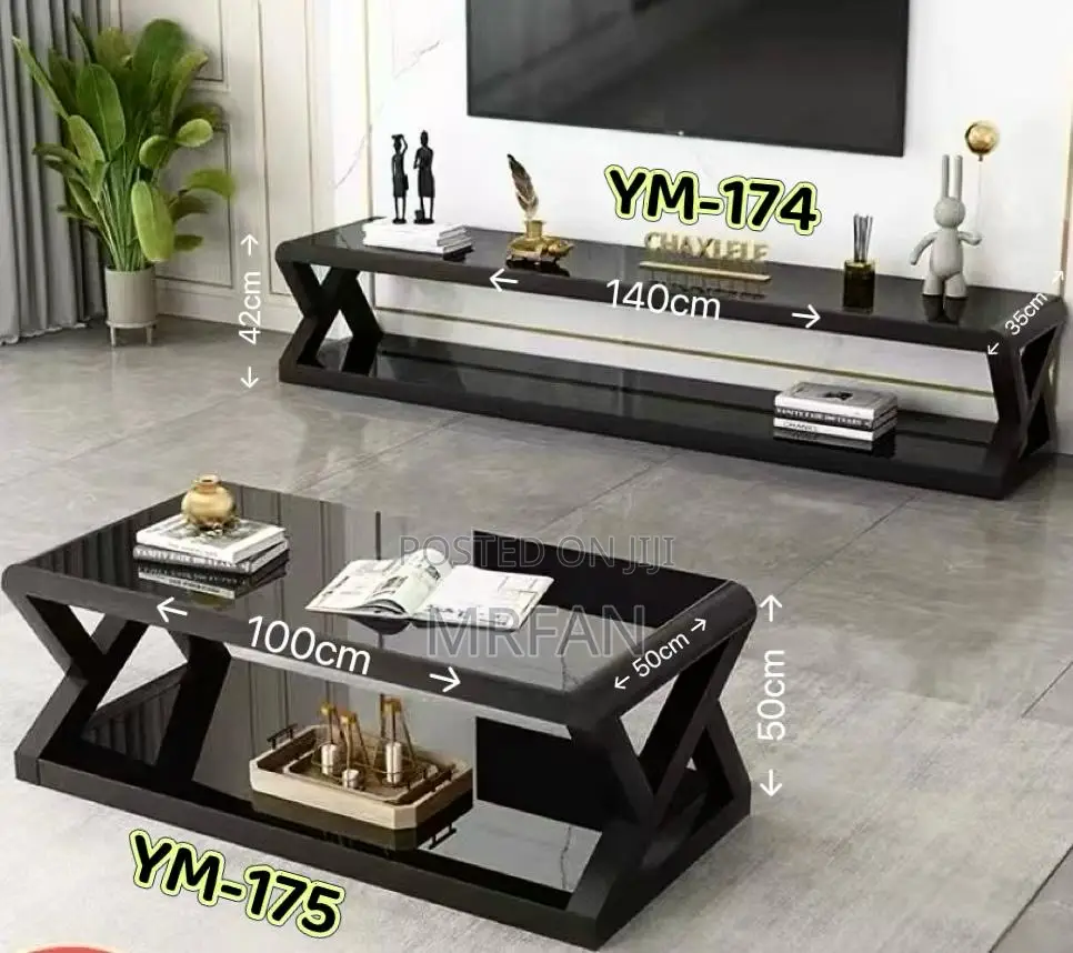 Tv Show Cases With Coffee Table Ym-177 Ym 174