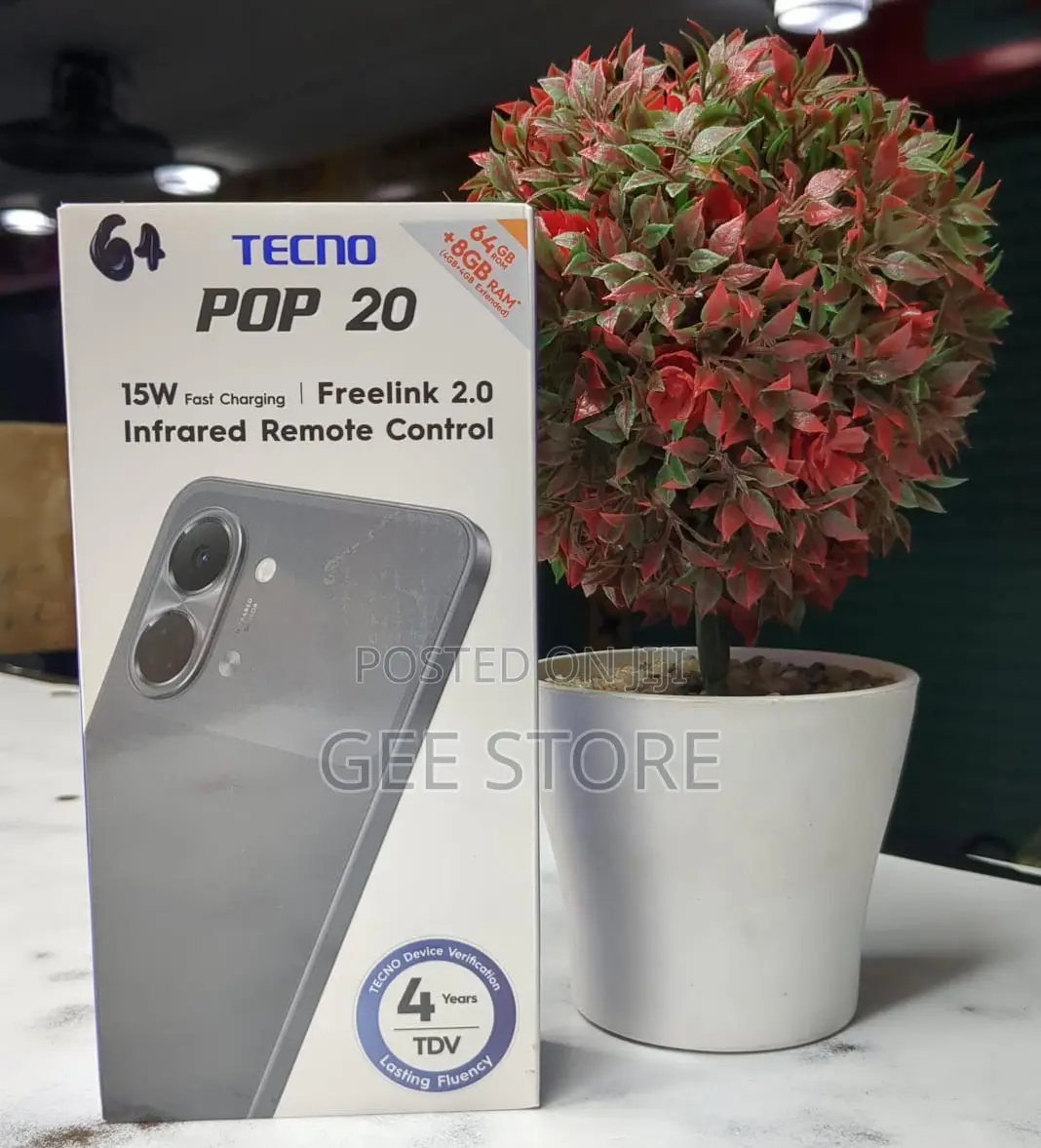 New Tecno Pop 20 128 GB Black