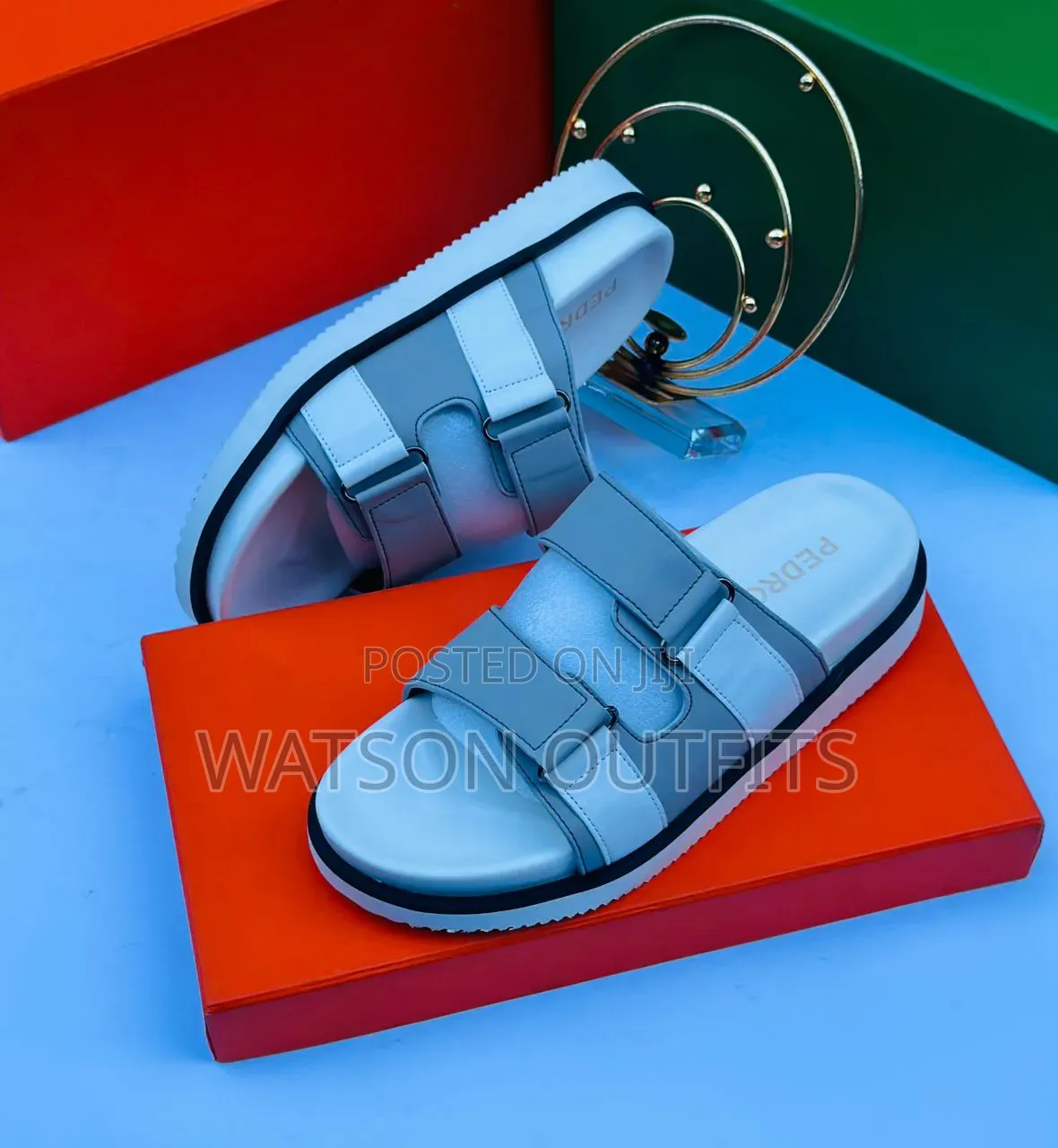 Men's Leather Open Shoes or Sandals Pedro Fantastically Branded