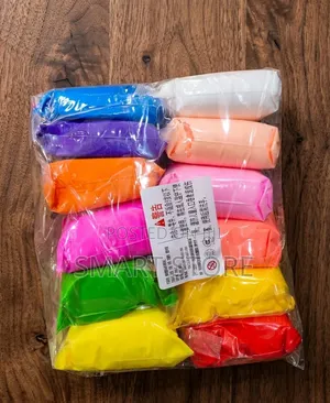 12 Color Air Dry Modeling Clay With Tools – Slime Diy Set