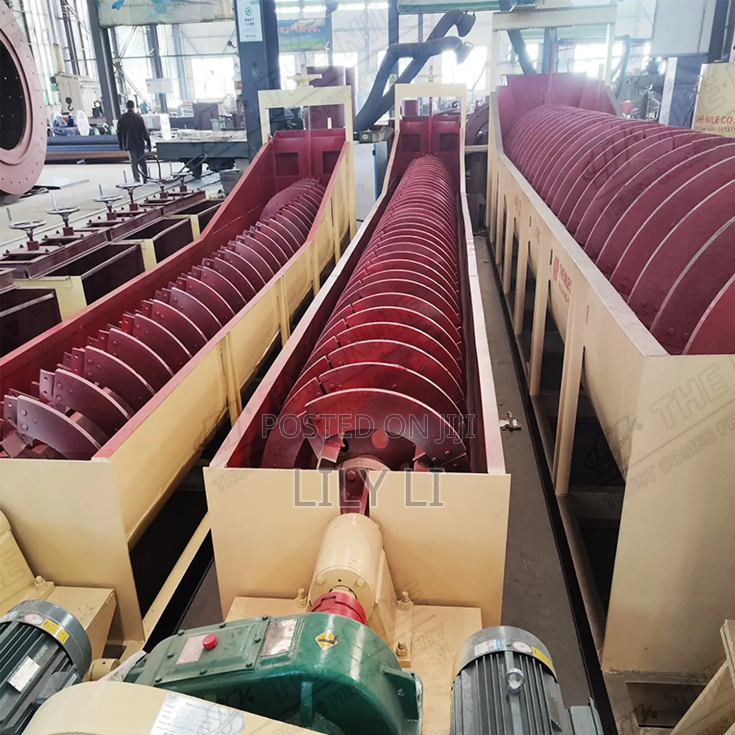 Screw Classifier for Separating Fine and Coarse Mineral Ore