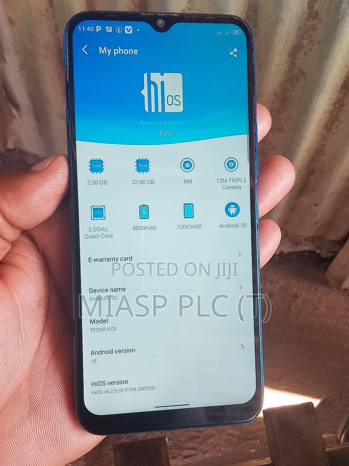 Tecno Spark 7 32 GB Blue