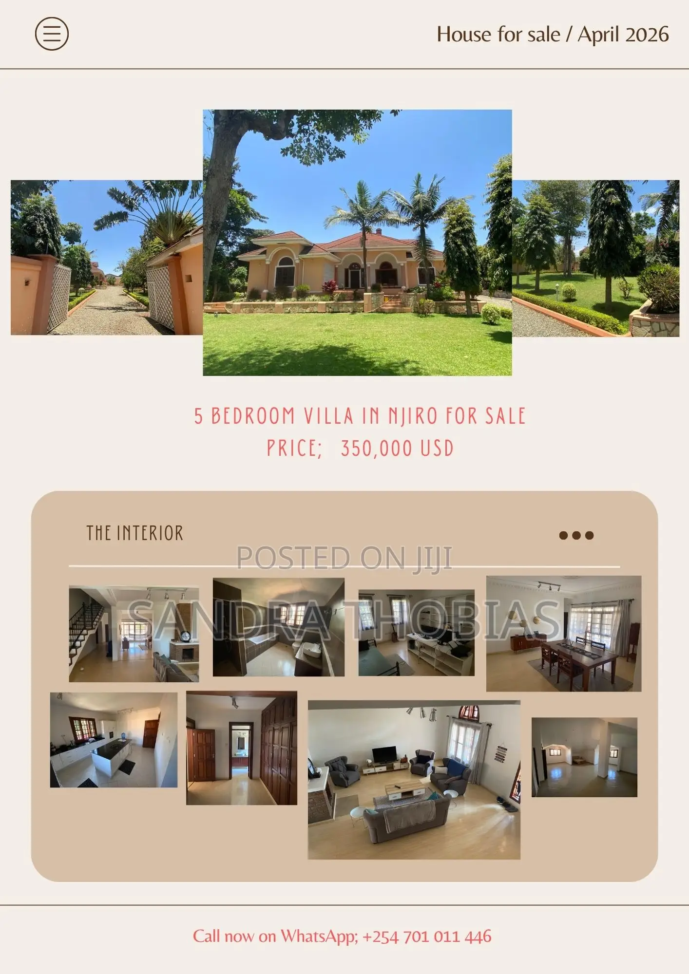 Furnished 5bdrm House in Behind Nanenane, Njiro for sale