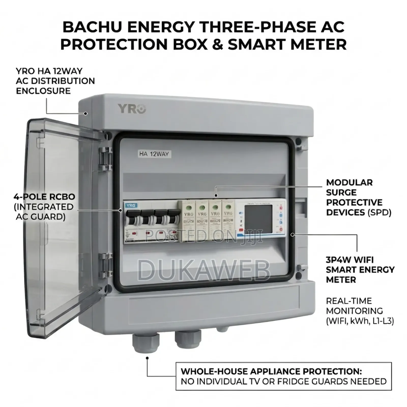 Three-Phase Home Protection Box With Smart Meter