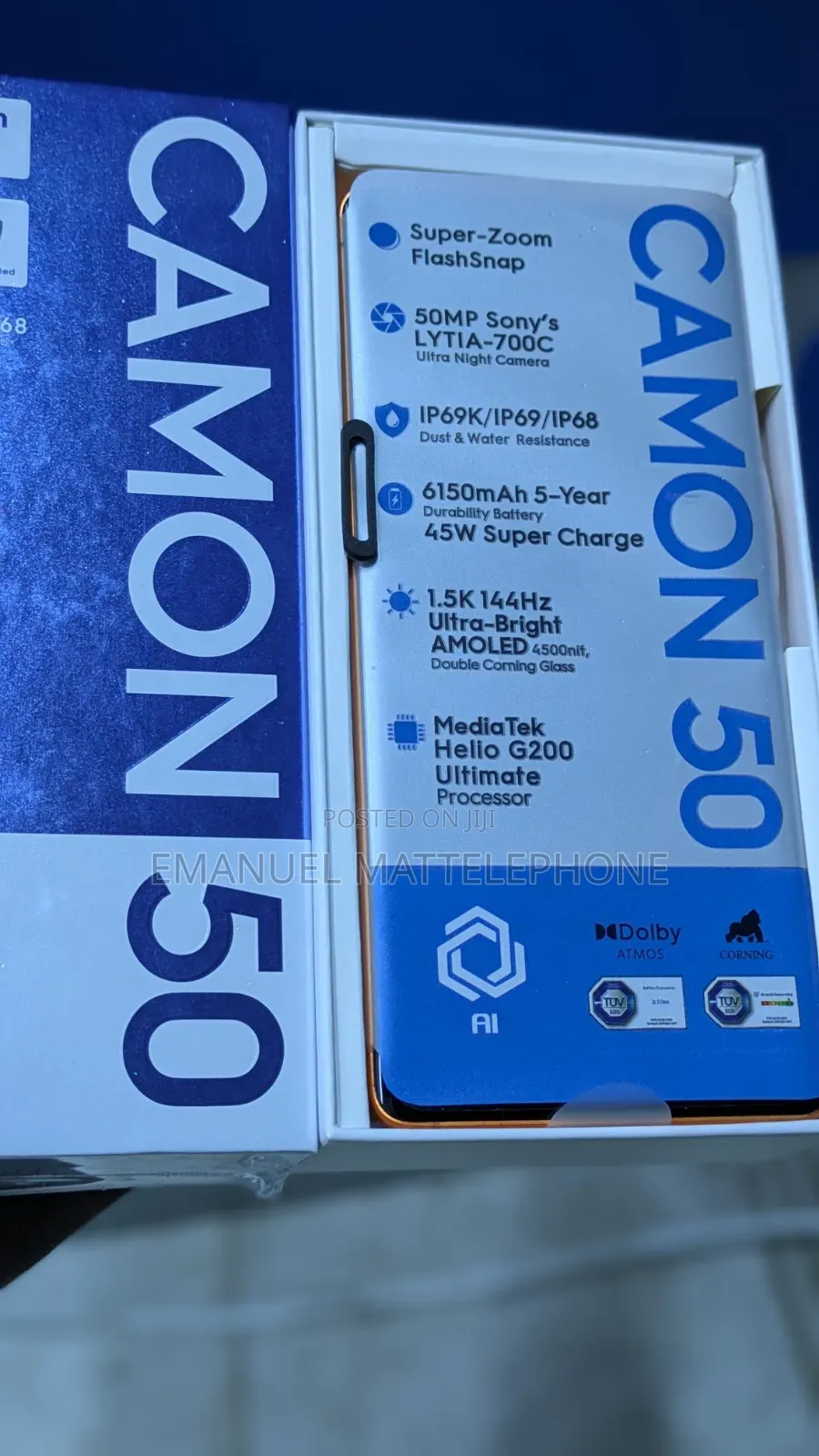 New Tecno Camon 50 256 GB
