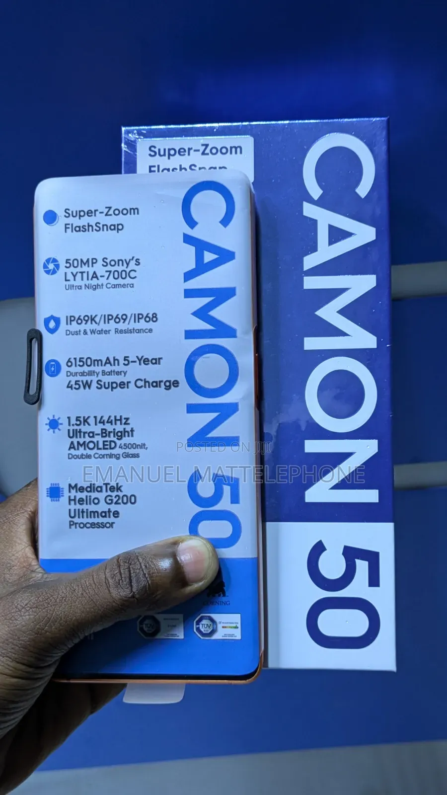 New Tecno Camon 50 256 GB