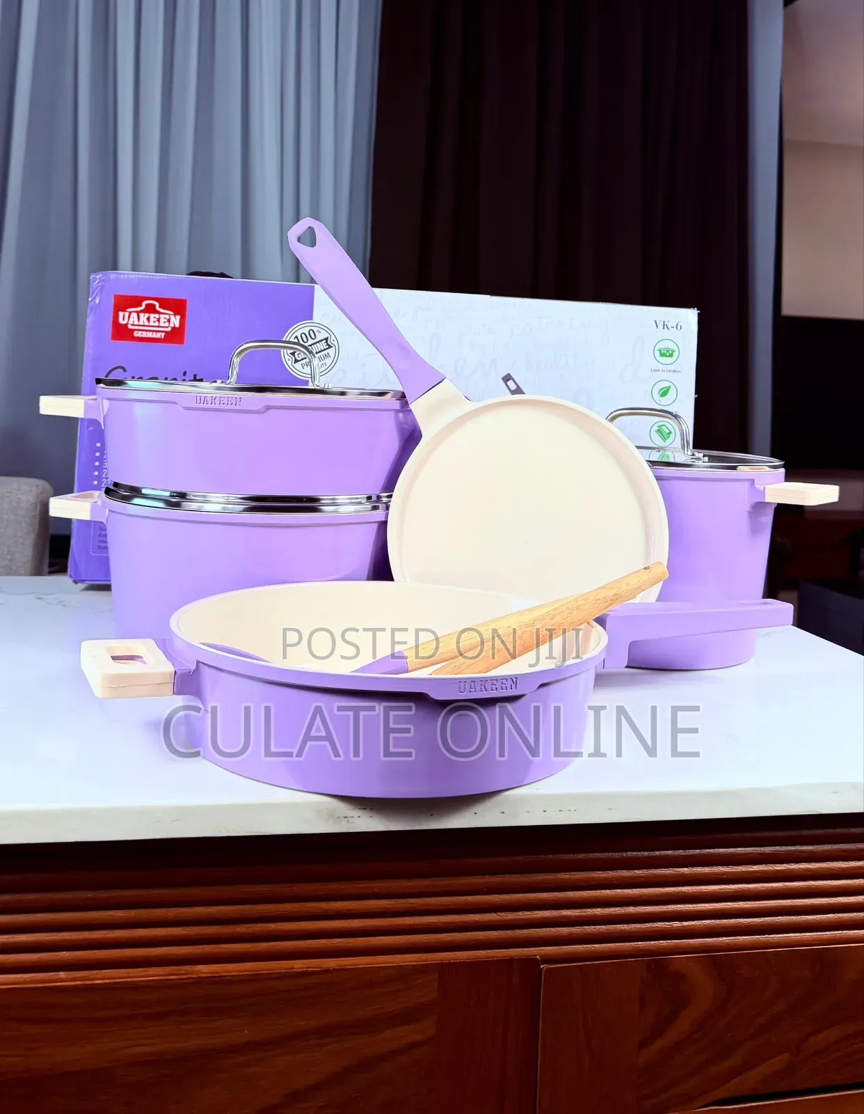 9pcs Uakeen Cookware Set