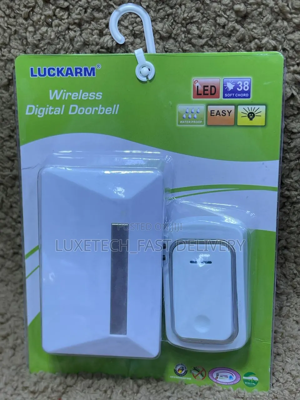 Luckarm Wireless Digital Doorbell In White
