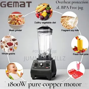 Gemat Commercial Blender With 2l