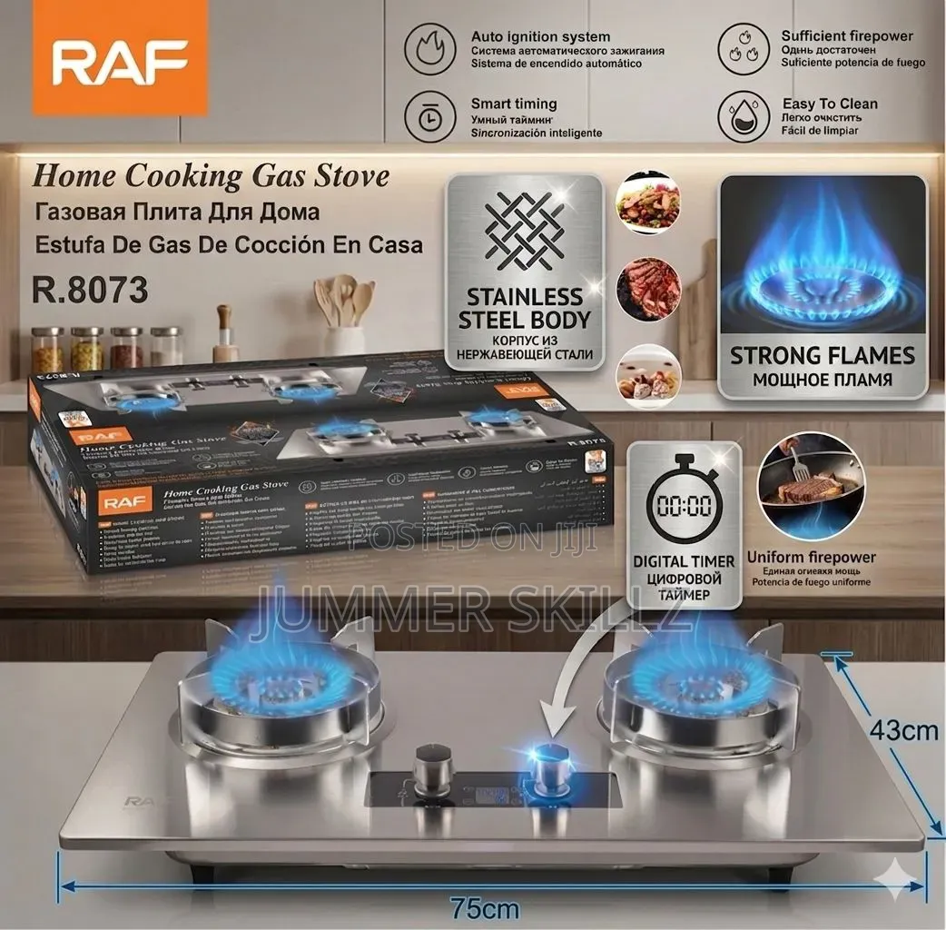 Raf Home Cooking Gas Stove (Model No 8073)