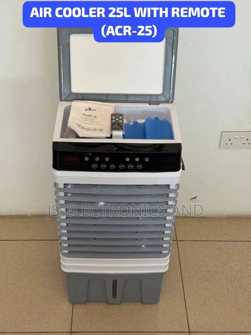 Aero Air Cooler Ujazo Liter 25 With Remote Control Upepo Wa Kutosha