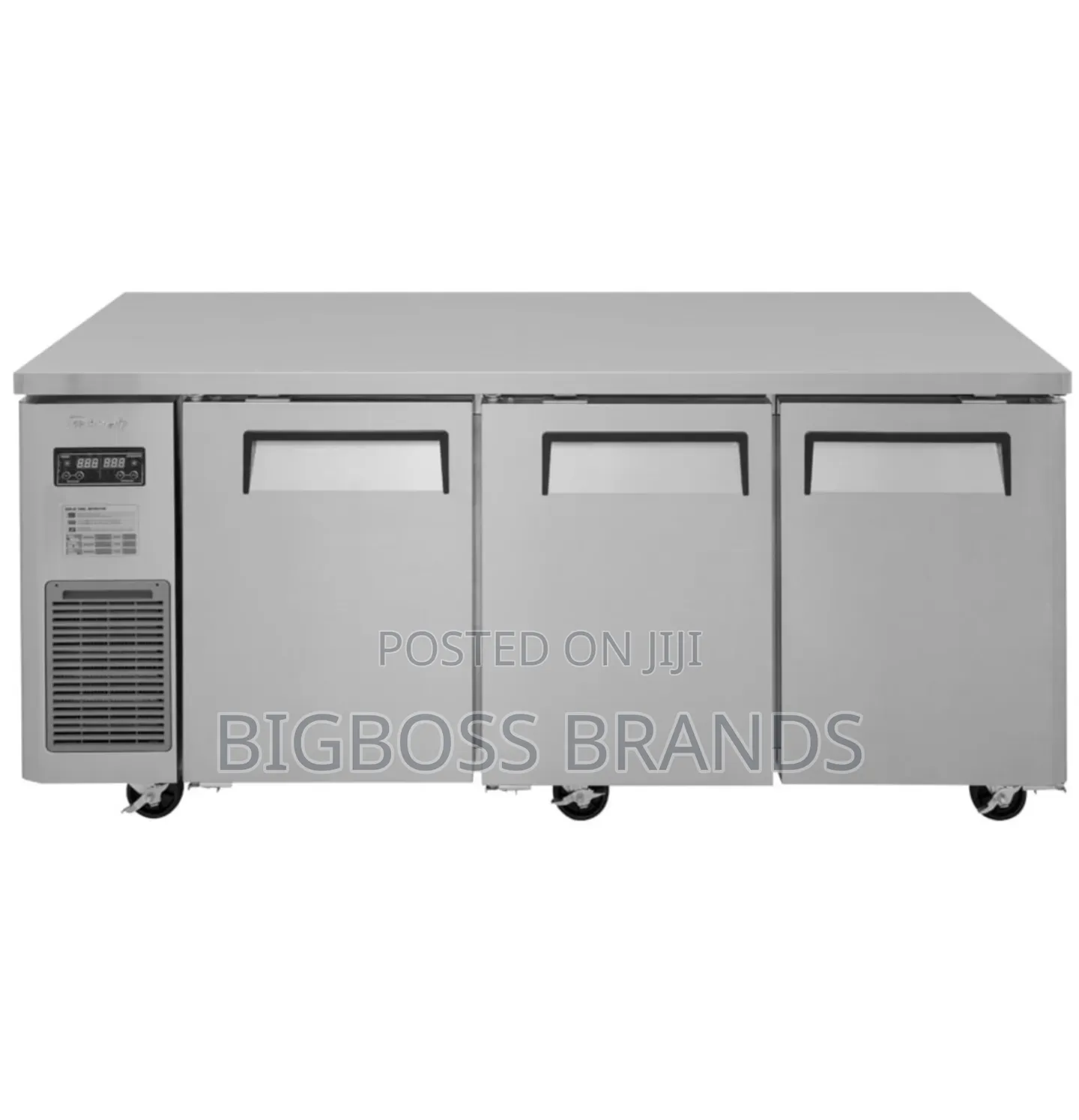 Counter Fridge 367 Liters 3 Stainless Steel Doors Stcc1860