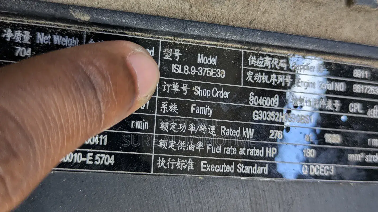 Cummins Engine for Chinese Bus