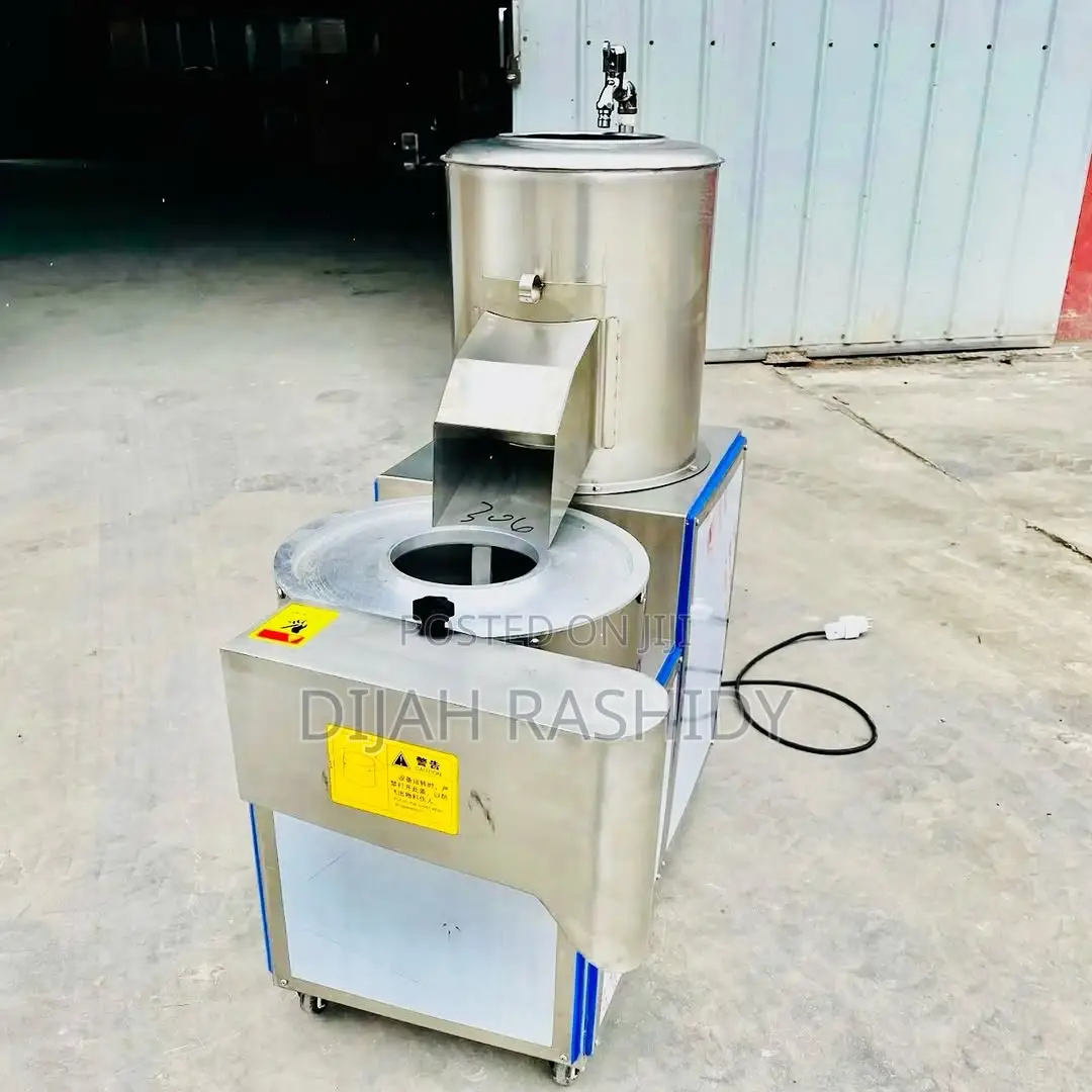 Potato Washing,Pealing and Cutting Machine
