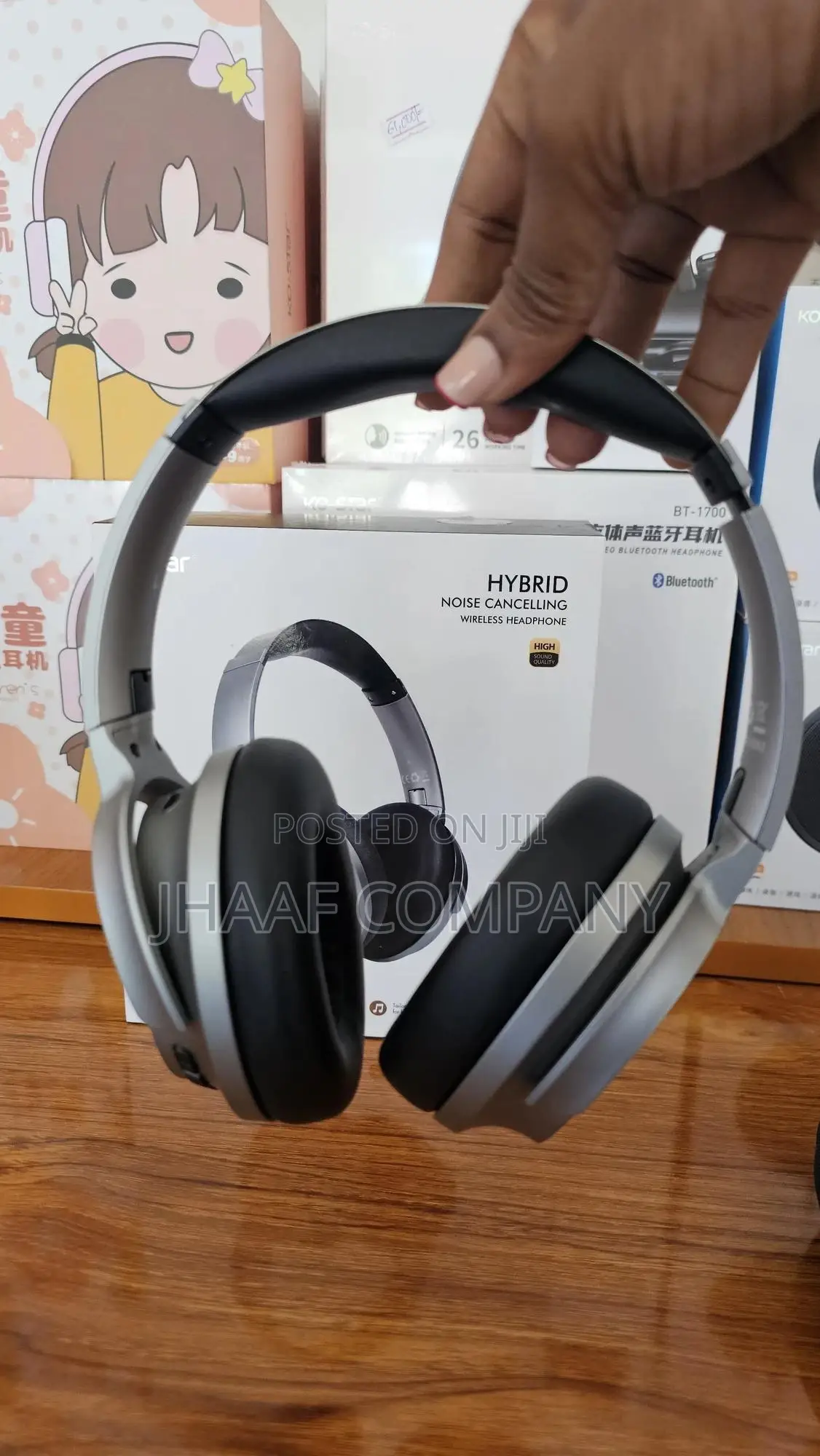 Ko-star Hybrid Noise Cancelling Wireless Headphones (Bluetooth, High S
