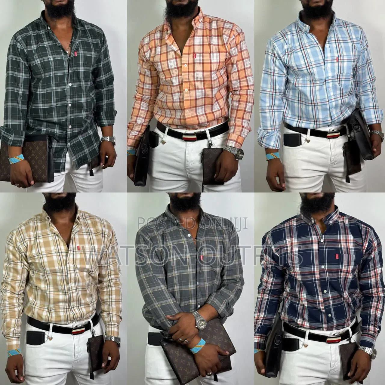 Mashati or Shati Za Kiume or Men's New Shirts Materials Original