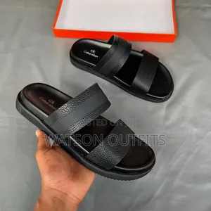 Men's Leather Sandals or Open Shoes Calvin Klein Amazingly Branded