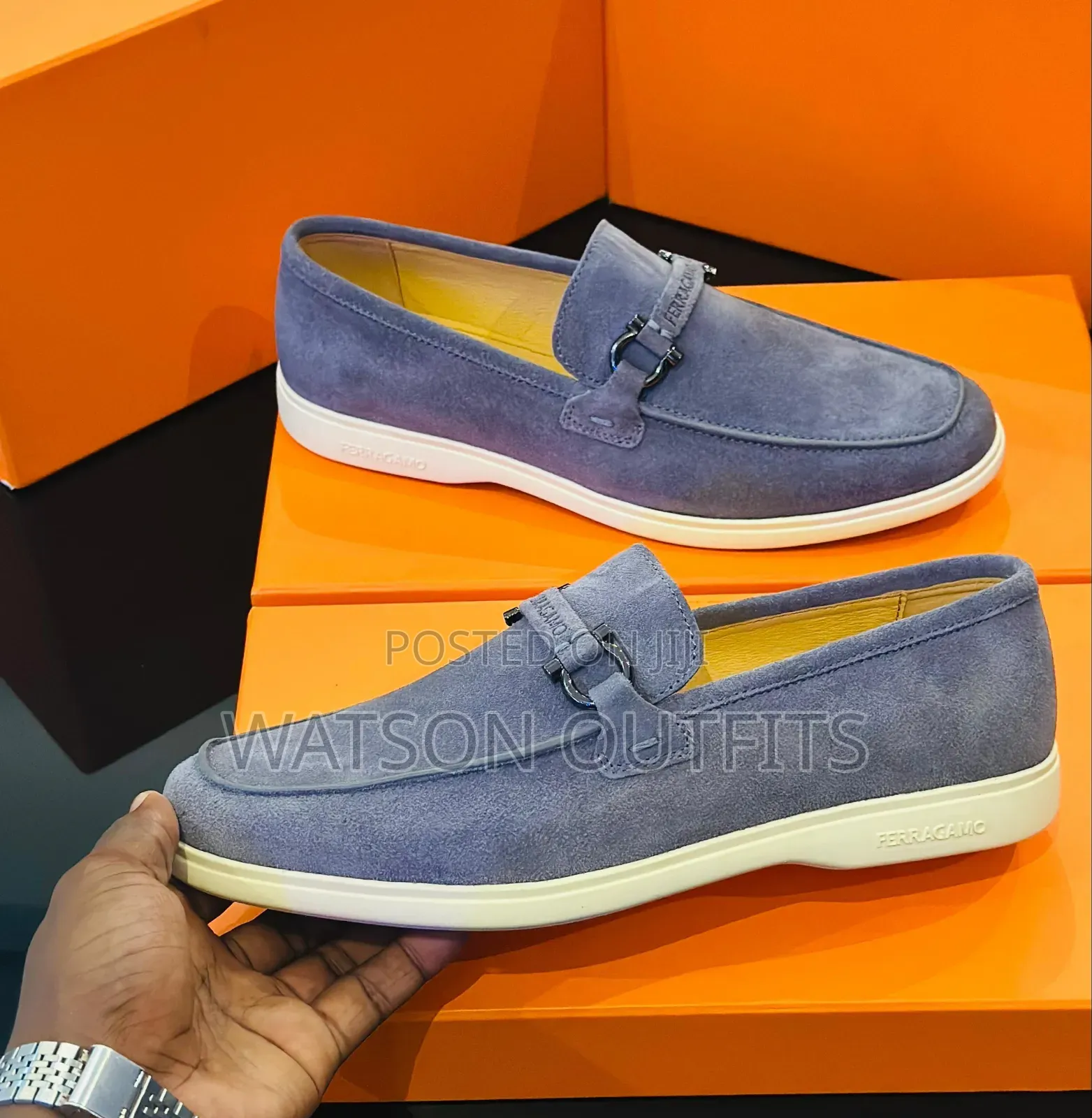 Men's Leather Shoes or Loafers Ferragamo Topply and Originally Branded