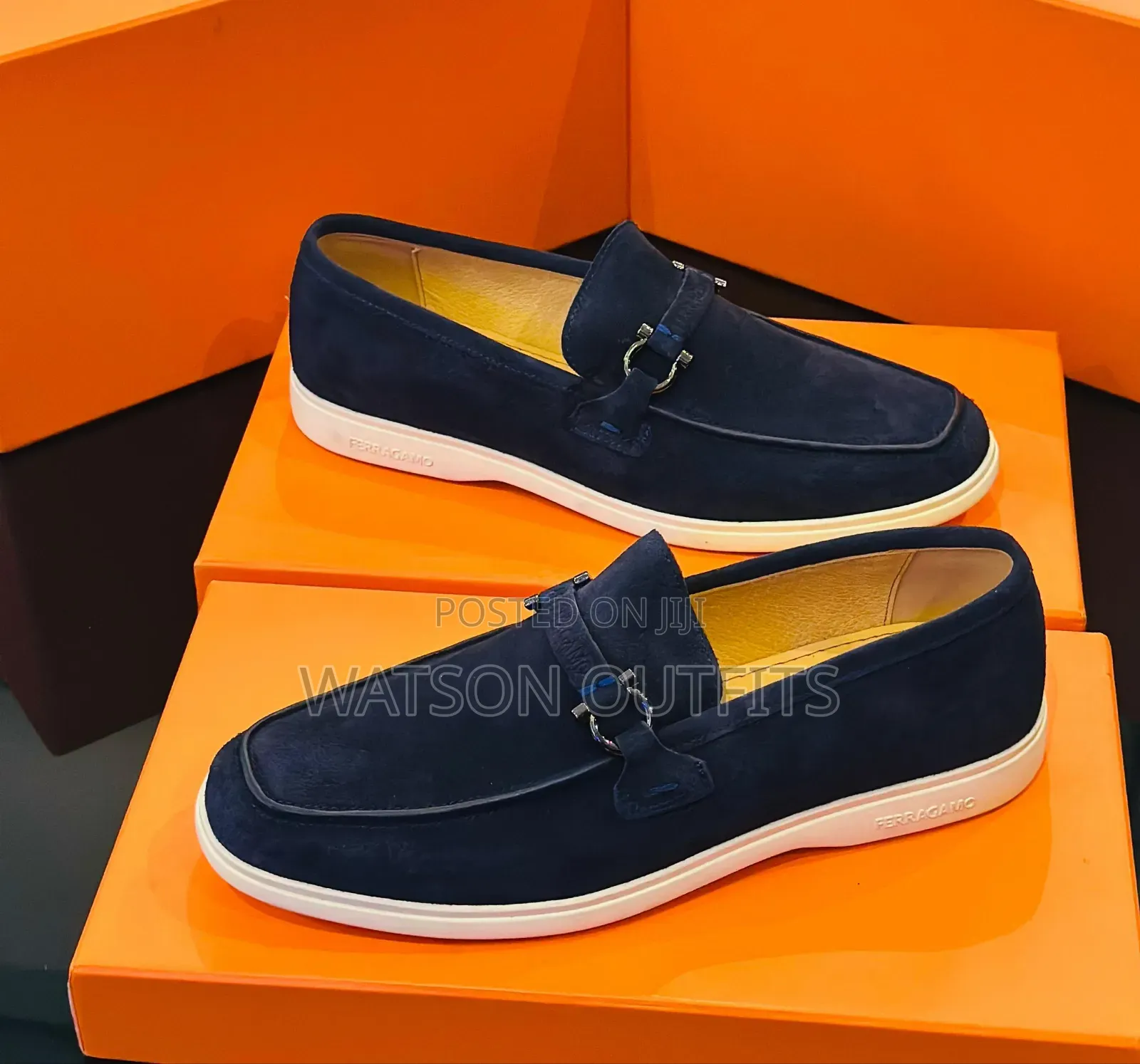 Men's Leather Shoes or Loafers Ferragamo Topply and Originally Branded
